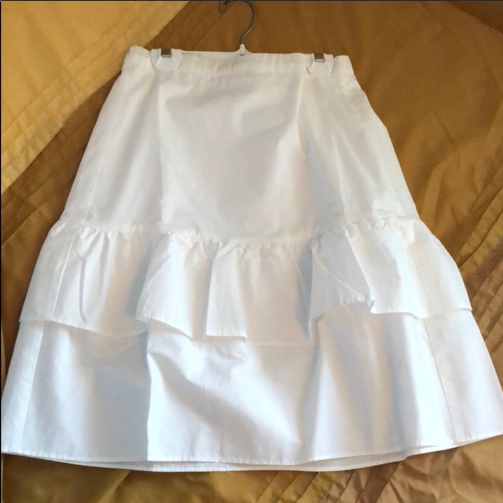 J crew white skirt